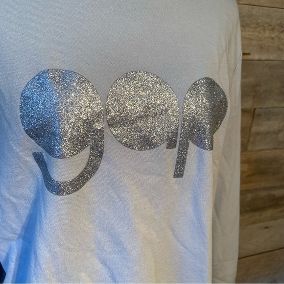 Gap women’s  blue glittery‎ sparkle pullover sweatshirt in size small - Picture 5 of 9